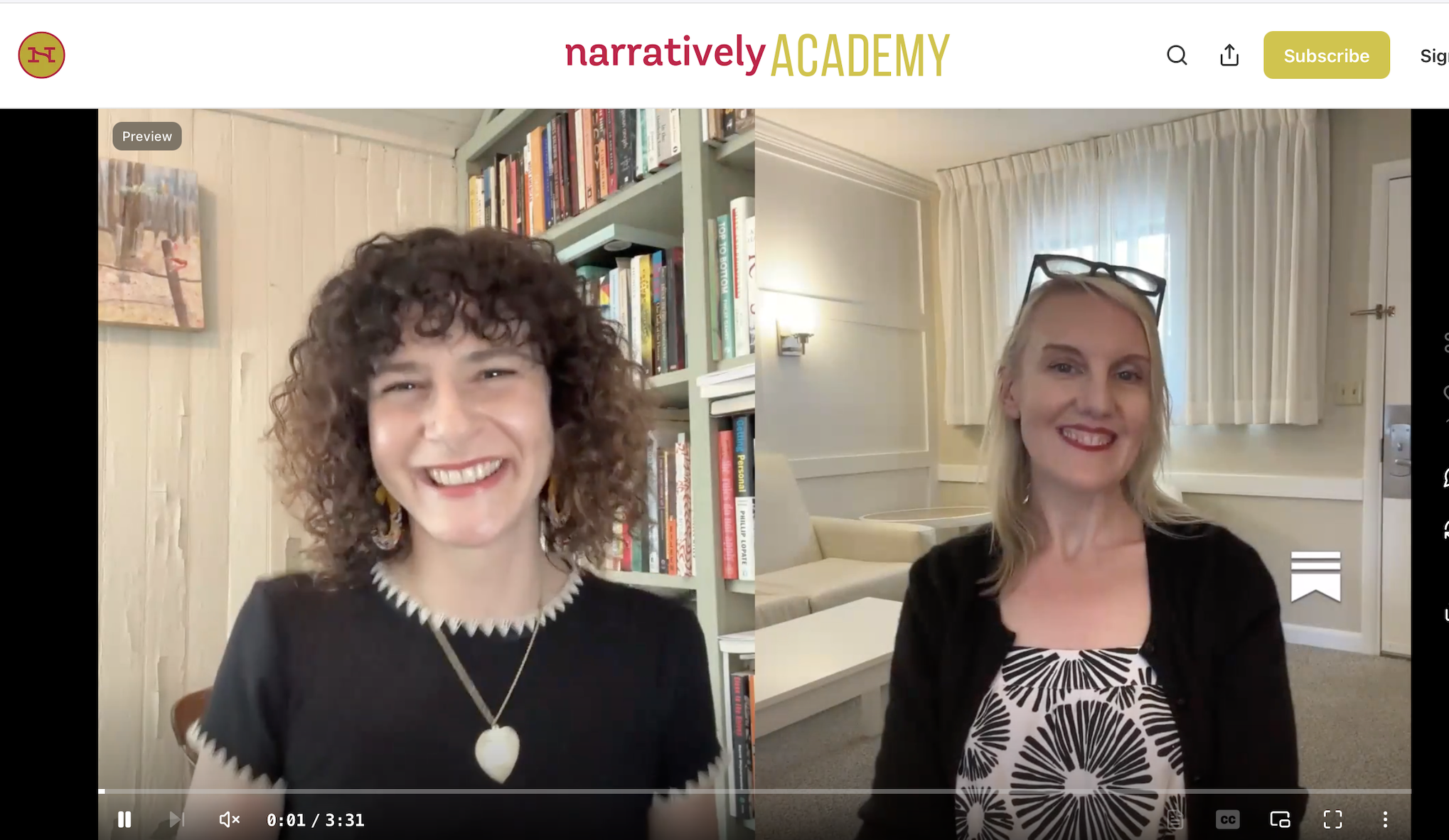 Narratively Academy Writing Class Visit!