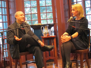 Ada Calhoun and Anthony DeCurtis at U. Penn With Anthony DeCurtis at Kelly Writers House.